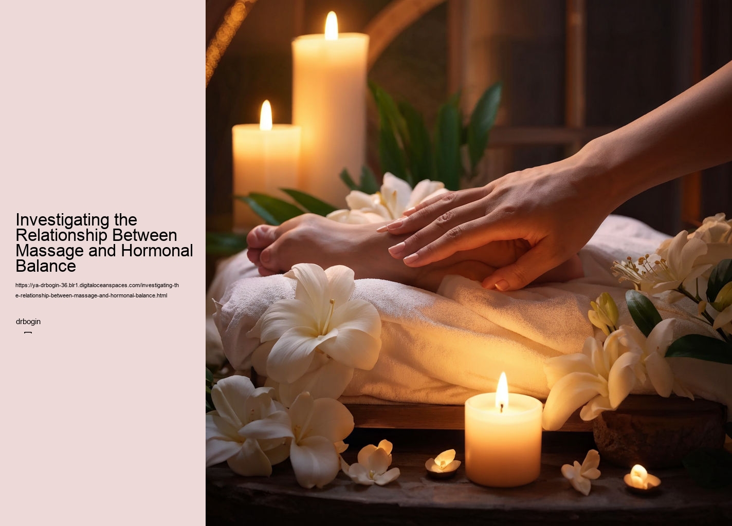 Investigating the Relationship Between Massage and Hormonal Balance