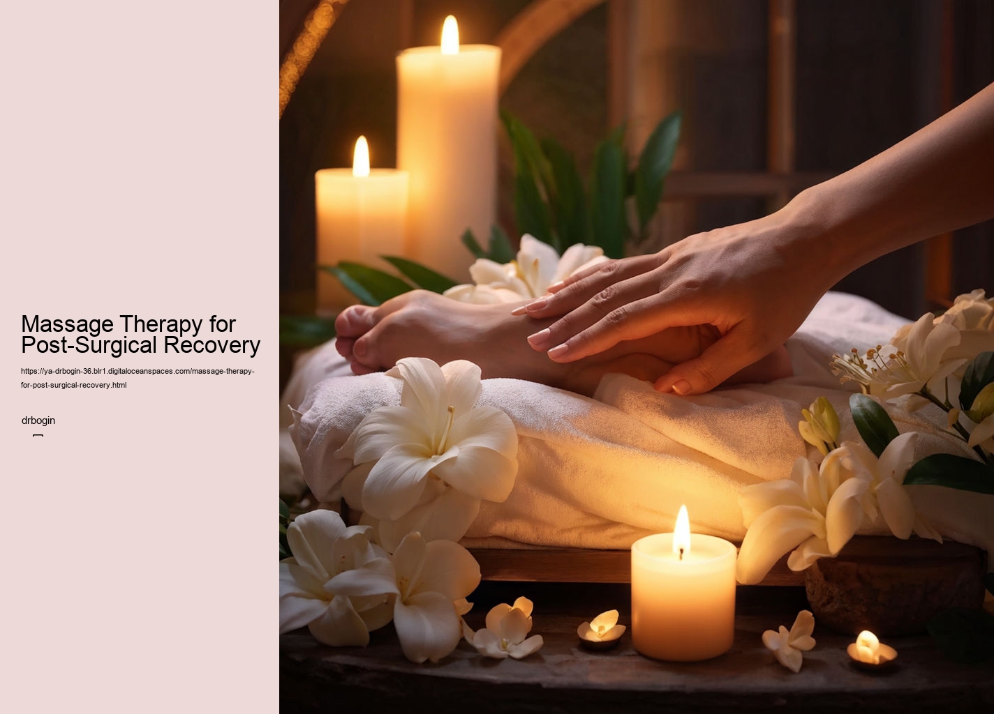 Massage Therapy for Post-Surgical Recovery